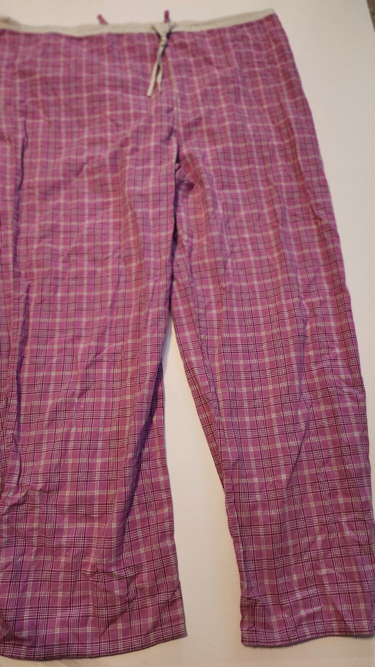 Ruby Moon Intimates Plaid Pajama Pants Pink Purple Cotton PJ Bottoms Size M #454